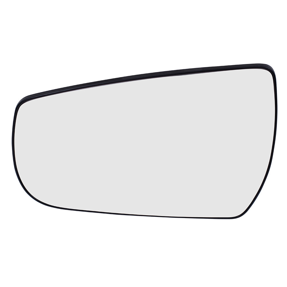 Brock Replacement Driver Side Door Mirror Glass with Base Heated Compatible with 2013 2014 2015 Malibu