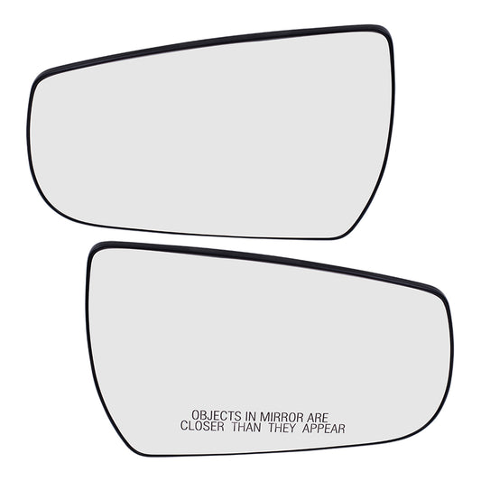 Mirror Glass with Base for 2013-2015 Malibu Heated for 2016 Malibu Limited 22860536 Set