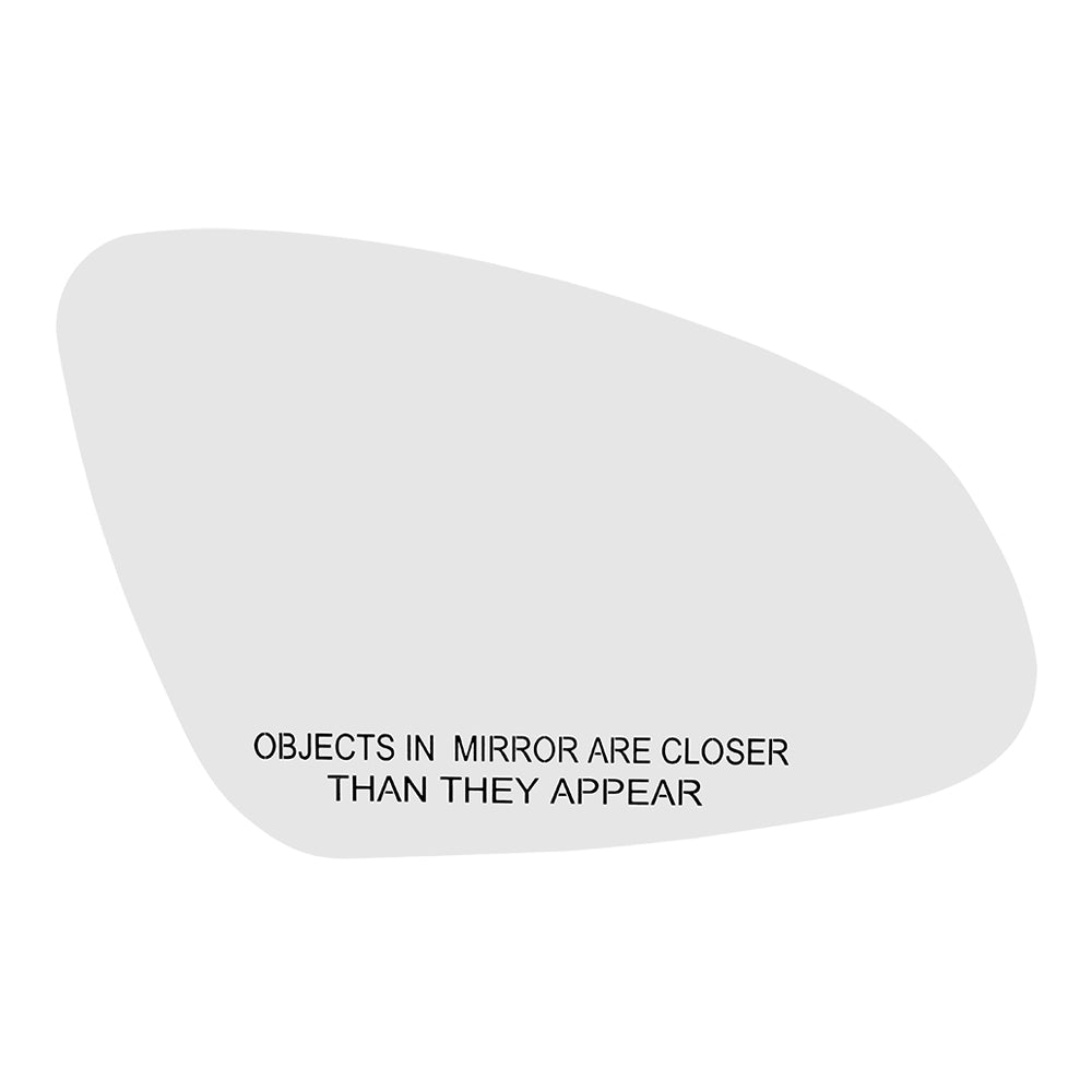 Brock Replacement Passenger Side Door Mirror Glass with Base Compatible with 2012-2017 Verano
