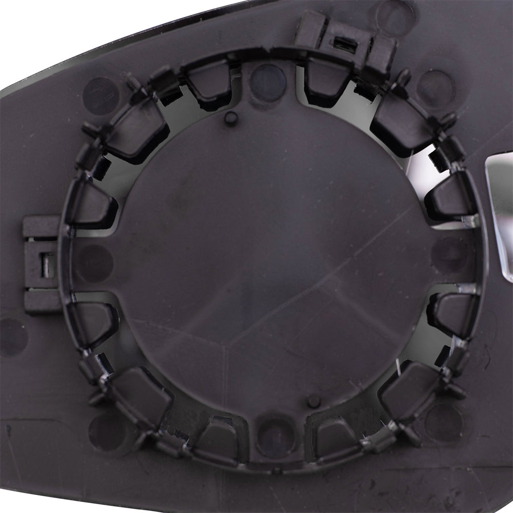 Brock Replacement Passenger Side Door Mirror Glass with Base Compatible with 2012-2017 Verano