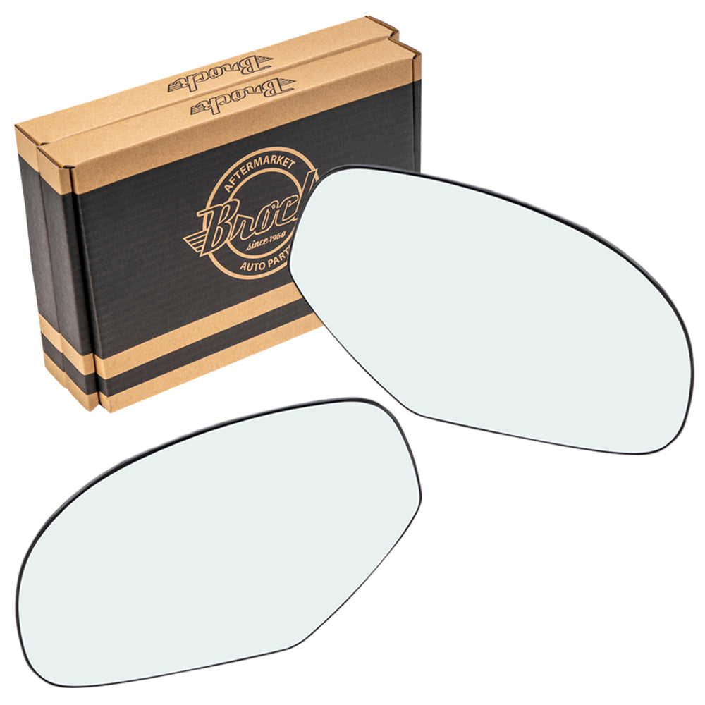 Mirror Glass with Base for 2007-2013 Silverado 1500 Heated for 2007-2014 Silverado 2500 for 2007-2014 Suburban 1500 for 2007-2013 Suburban 2500 25829662 Set GM1324137