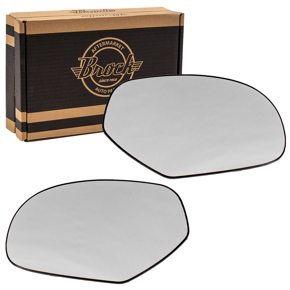 Mirror Glass with Base for 2007-2013 Silverado 1500 for 2007-2014 Silverado 2500 for 2007-2014 Suburban 1500 for 2007-2013 Suburban 2500 15951106 Set GM1323784