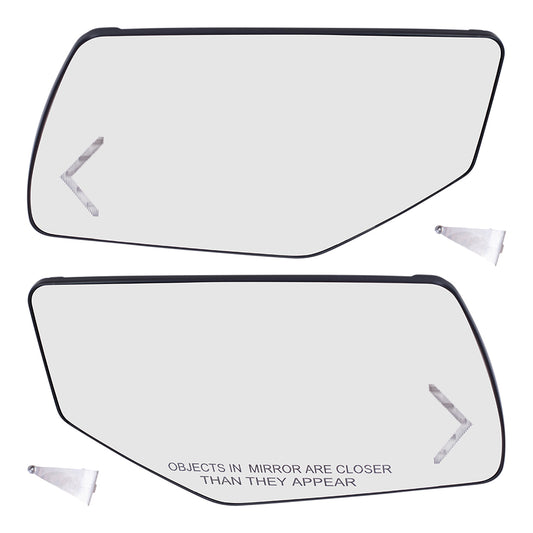 Mirror Glass with Base for 2015-2020 Tahoe Turn Signal Indicator Automatic Dimming Power Fold for 2015-2020 Suburban for 2016-2019 Suburban 3500 HD 23241377 Set GM1324148