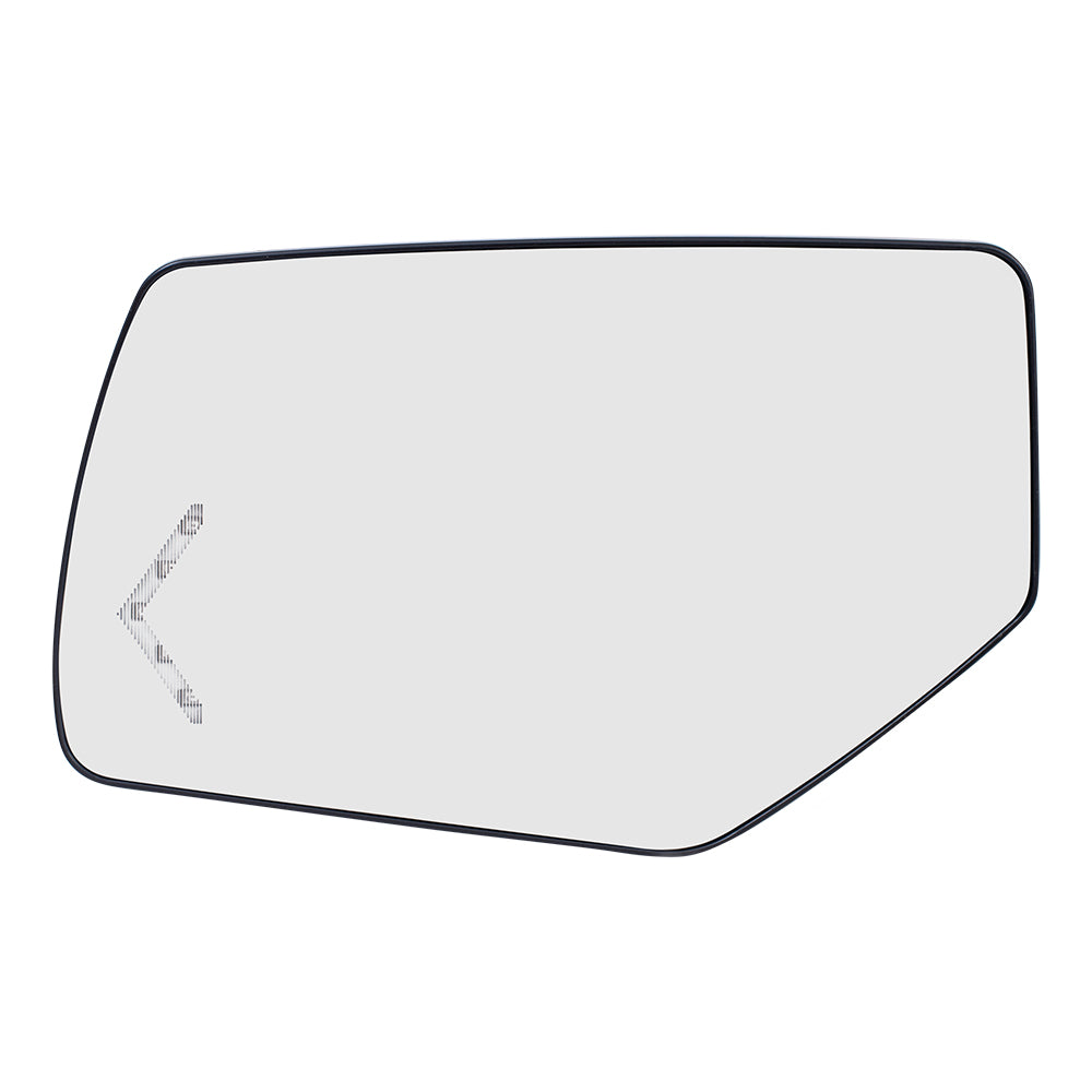 Mirror Glass with Base for 2015-2020 Tahoe Turn Signal Indicator Automatic Dimming Power Fold for 2015-2020 Suburban for 2016-2019 Suburban 3500 HD 23241377 Left GM1324148