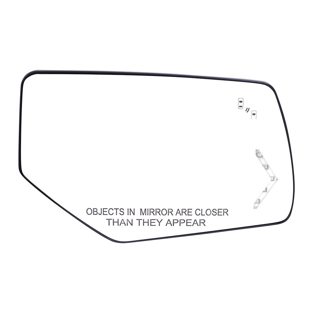 Mirror Glass with Base for 2015-2020 Tahoe Blind Spot Detection Turn Signal Indicator Heated for 2015-2020 Suburban for 2016-2019 Suburban 3500 HD 22976556 Right GM1325152