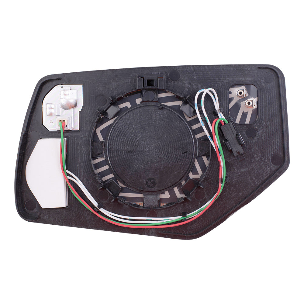 Mirror Glass with Base for 2015-2020 Tahoe Blind Spot Detection Turn Signal Indicator Heated for 2015-2020 Suburban for 2016-2019 Suburban 3500 HD 22976556 Right GM1325152