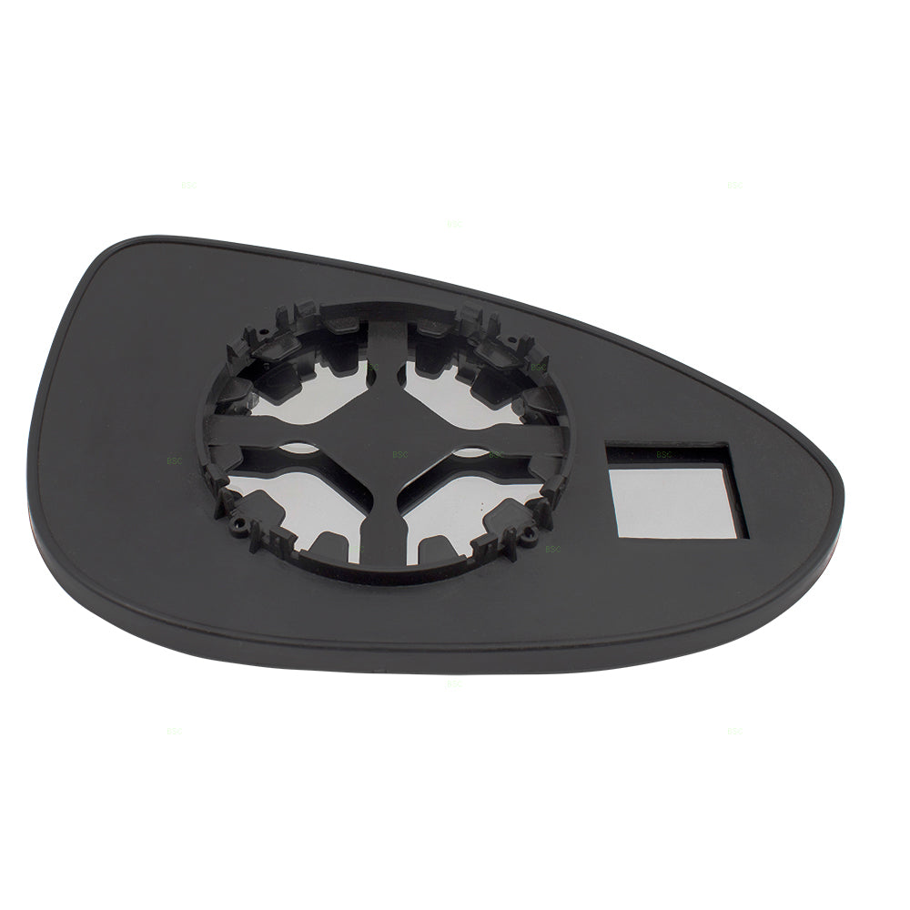 Brock Replacement Driver Side Door Mirror Glass with Base without Heat Compatible with 12-18 Sonic 95132581