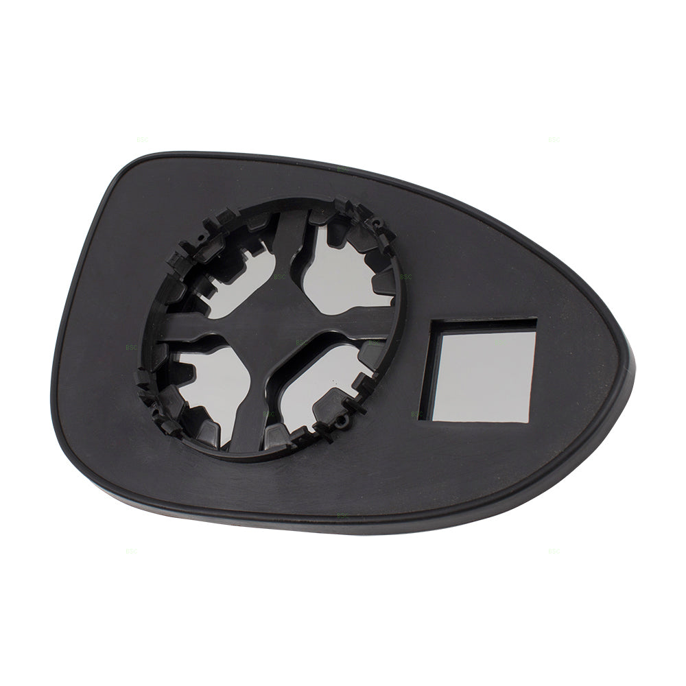 Brock Replacement Driver Side Door Mirror Glass with Base without Heat Compatible with 12-18 Sonic 95132581