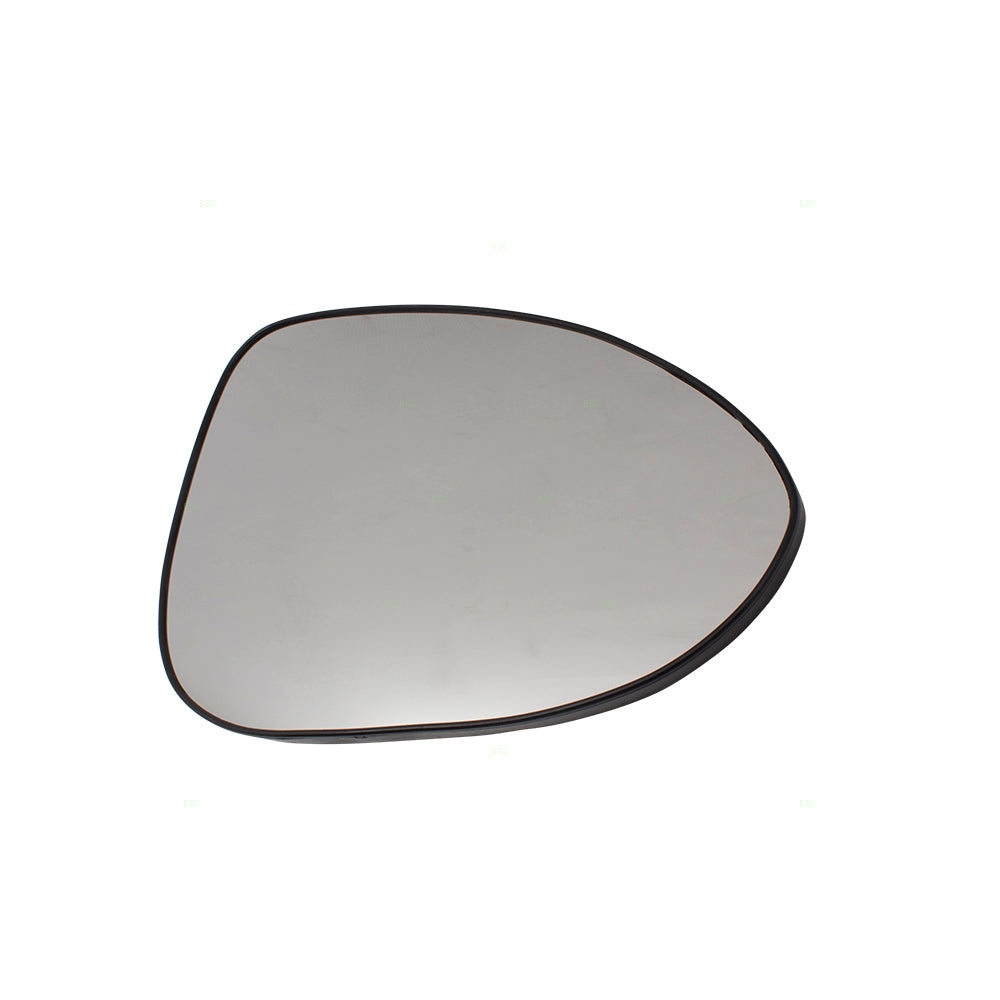 Brock Replacement Passengers Side Door Mirror Glass with Base without Heat Compatible with 12-18 Sonic 95132591 95132593