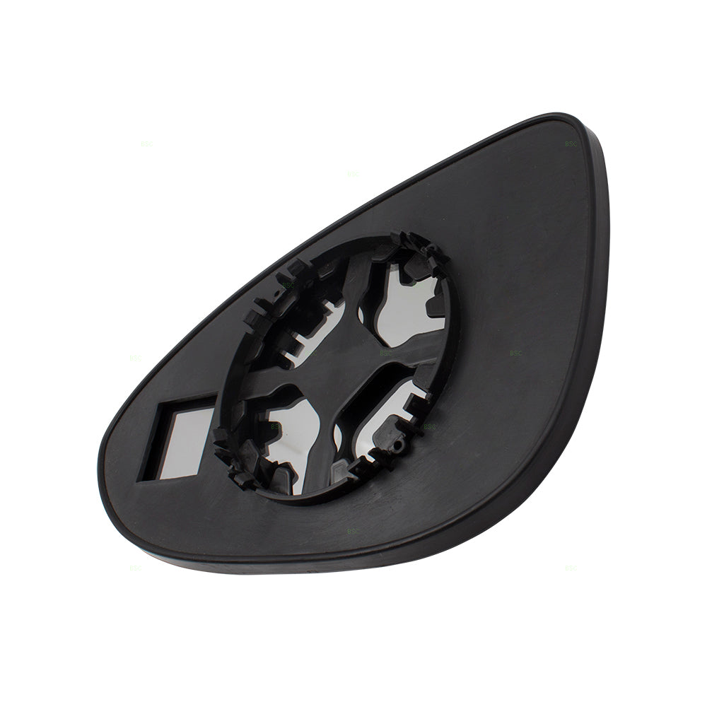 Brock Replacement Passengers Side Door Mirror Glass with Base without Heat Compatible with 12-18 Sonic 95132591 95132593