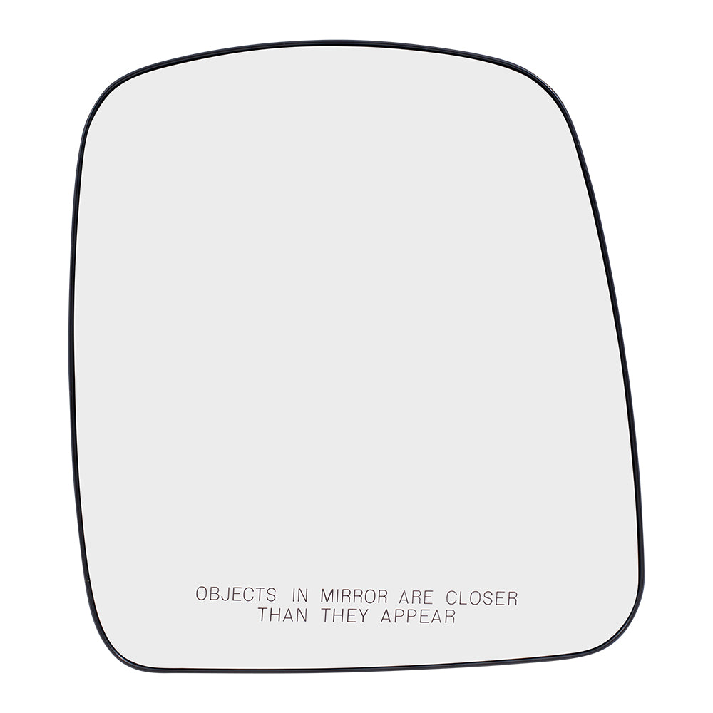 Brock Aftermarket Replacement Passenger Right Mirror Glass & Base without Heat Compatible with 2003-2007 Chevy Express