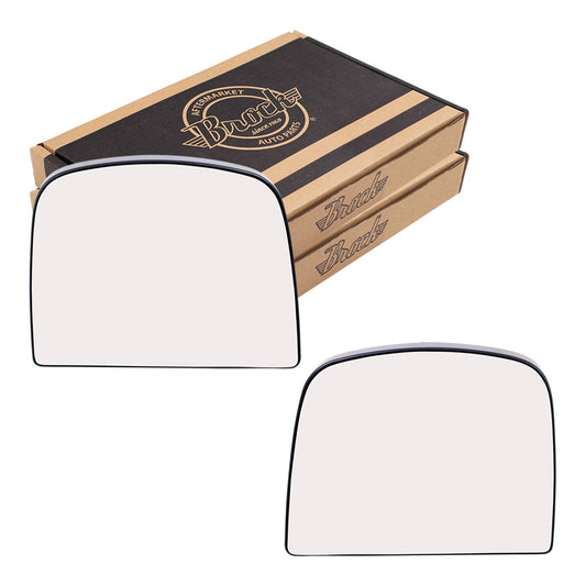 Mirror Glass with Base for 2008-2014 Express 1500 for 2008-2024 Express 2500 for 2008-2014 Savana 1500 for 2008-2024 Savana 2500 19207168 Set GM1324121