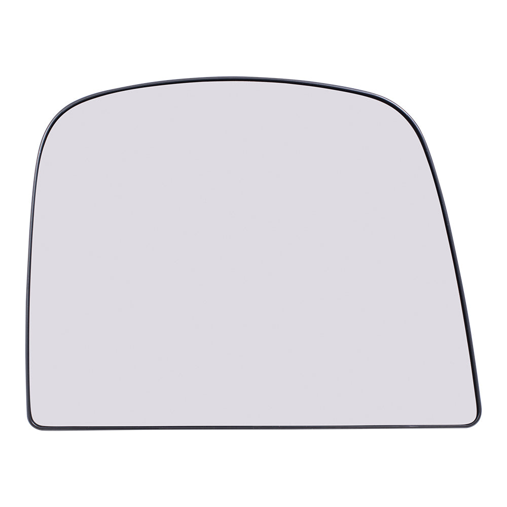 Brock Aftermarket Replacement Passenger Right Upper Mirror Glass and Base Without Heat Compatible With 2008-2022 Chevy Express
