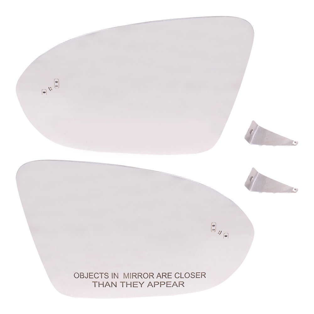 Mirror Glass with Base for 2016-2019 Cruze Blind Spot Detection for 2016 Cruze Limited 39123332 Set GM1324185