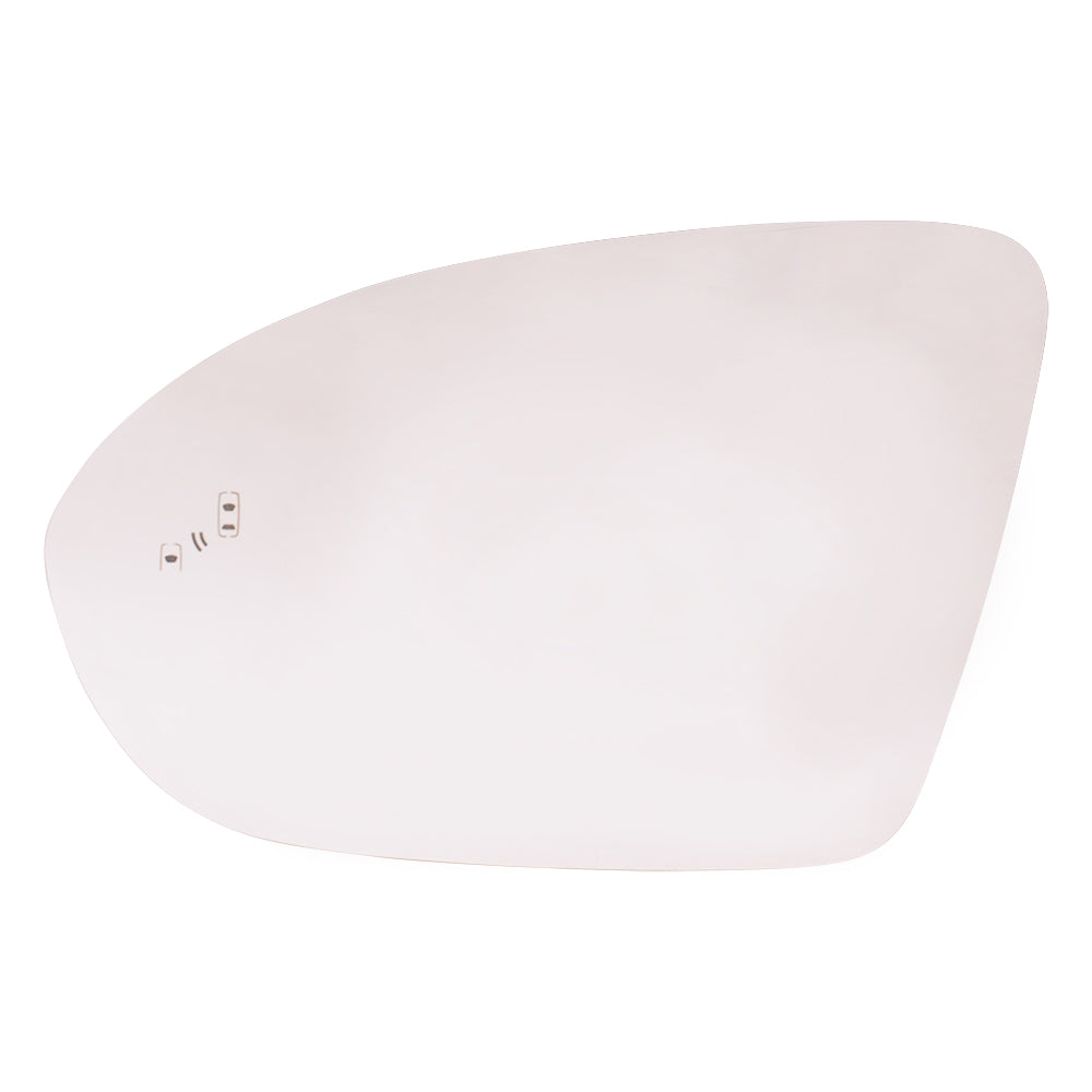 Mirror Glass with Base for 2016-2019 Cruze Blind Spot Detection for 2016 Cruze Limited 39123332 Left GM1324185