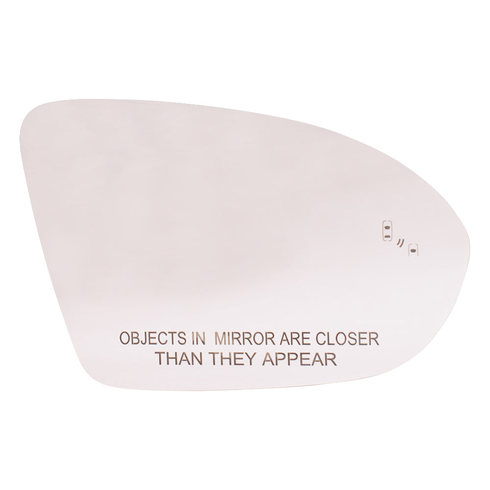 Mirror Glass with Base for 2016-2019 Cruze Blind Spot Detection for 2016 Cruze Limited 39123333 Right GM1325185