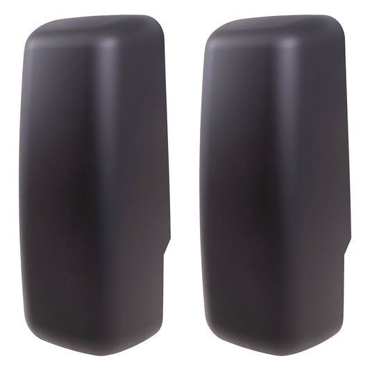 Replacement Pair Textured Black Mirror Covers Compatible with 2003-2009 Kodiak Topkick 20791441