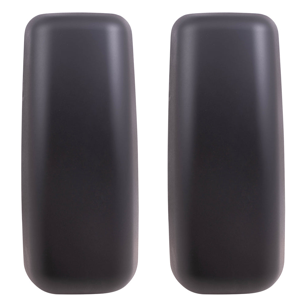 Replacement Pair Textured Black Mirror Covers Compatible with 2003-2009 Kodiak Topkick 20791441