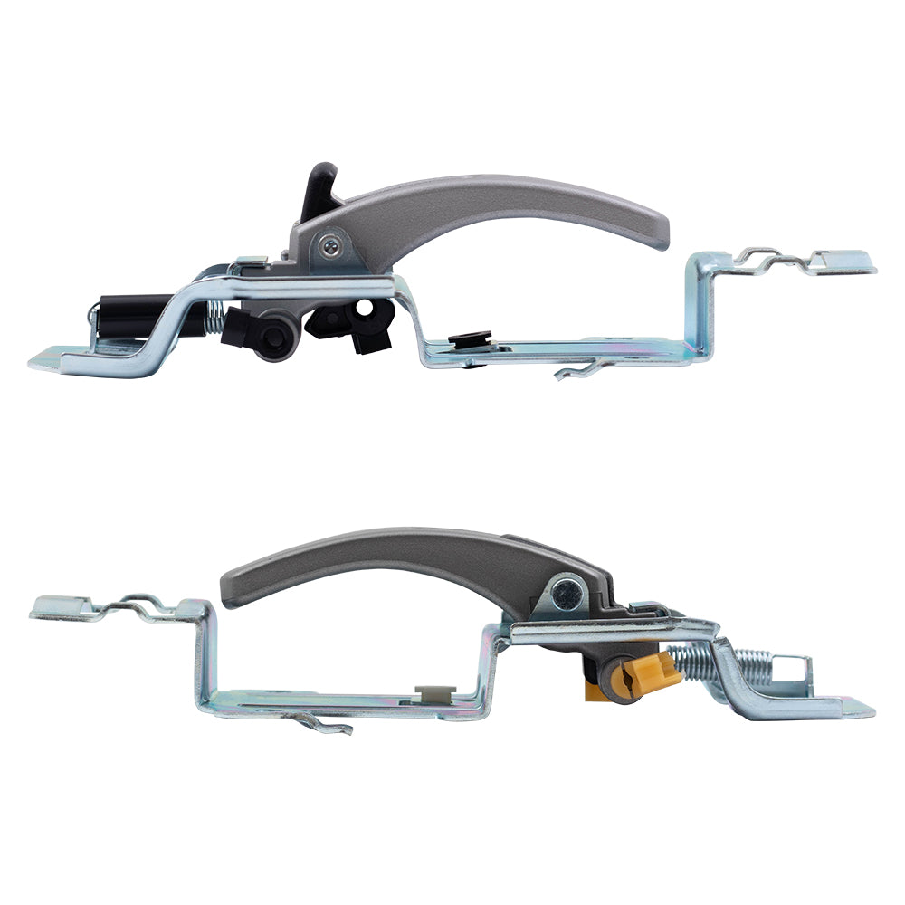 Brock Replacement Set Inside Satin Door Handles Compatible with 2005-2009 Equinox 2006-2009 Torrent 15926295 15926296