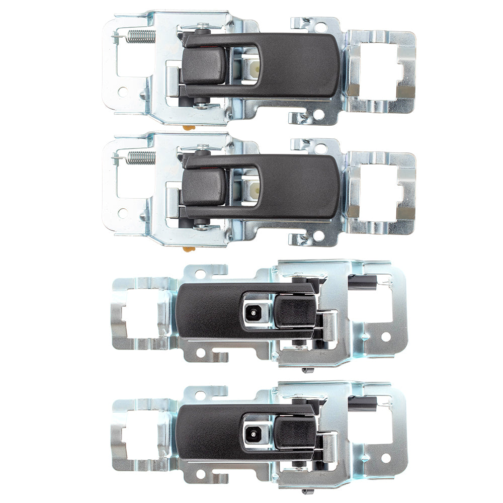 Brock Replacement 4 Pc Set Inside Door Handles Compatible with 2005-2009 Equinox 2006-2009 Torrent 25897973 15926296
