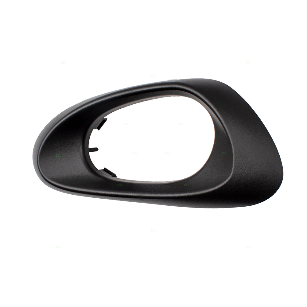 Brock Replacement Passengers Rear Interior Inside Door Handle Trim Bezel Black Textured Compatible with Trailblazer 15214507