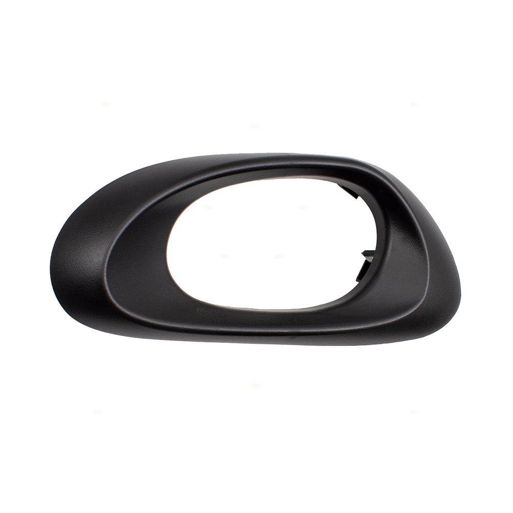 Brock Replacement Passengers Rear Interior Inside Door Handle Trim Bezel Black Textured Compatible with Trailblazer 15214507