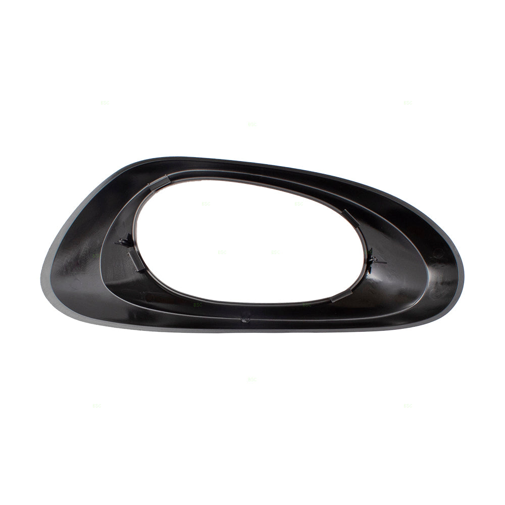 Brock Replacement Passengers Rear Interior Inside Door Handle Trim Bezel Black Textured Compatible with Trailblazer 15214507