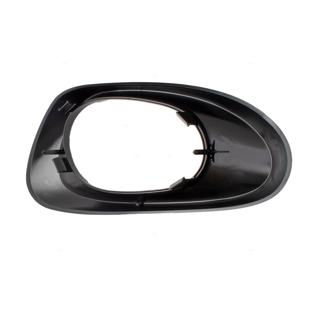 Brock Replacement Passengers Rear Interior Inside Door Handle Trim Bezel Black Textured Compatible with Trailblazer 15214507
