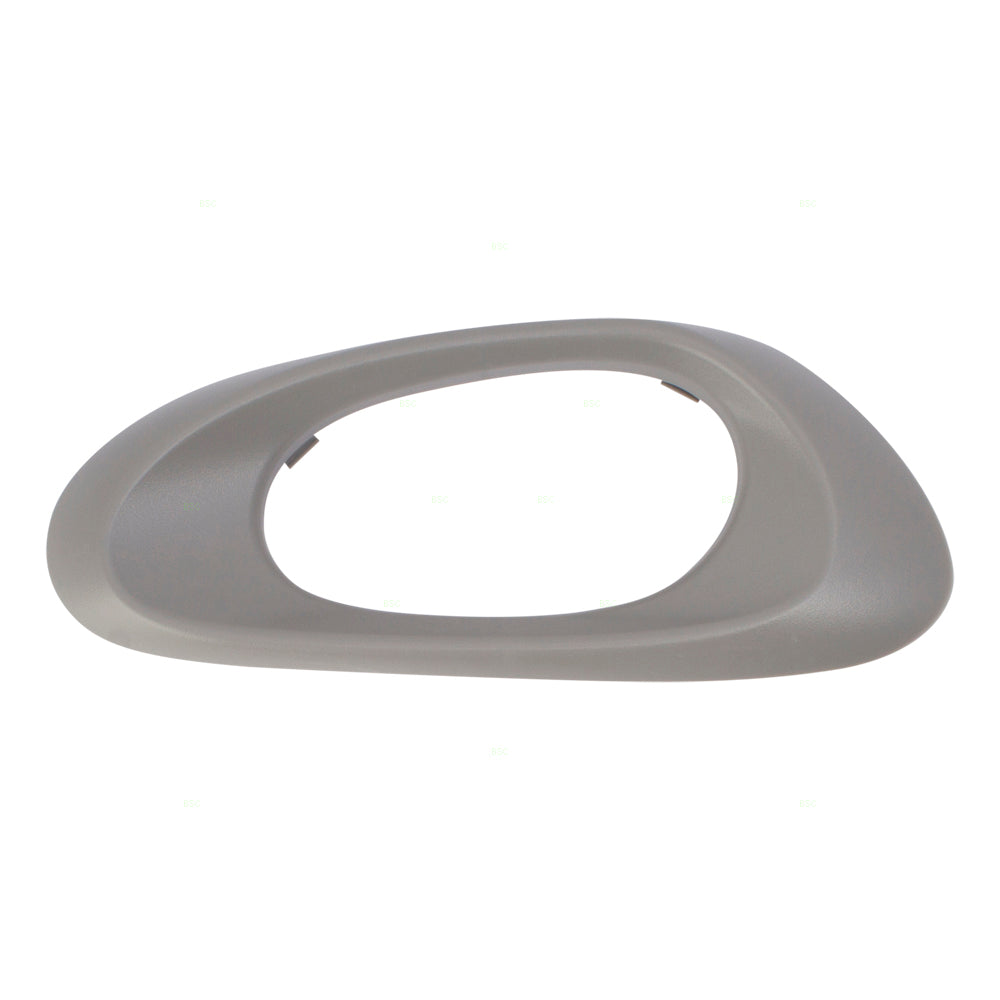 Brock Replacement Passengers Inside Interior Rear Door Handle Trim Bezel Textured Gray Compatible with Trailblazer & EXT 25894586