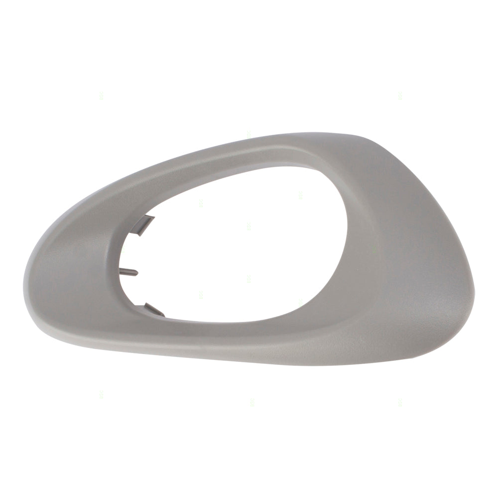 Brock Replacement Passengers Inside Interior Rear Door Handle Trim Bezel Textured Gray Compatible with Trailblazer & EXT 25894586