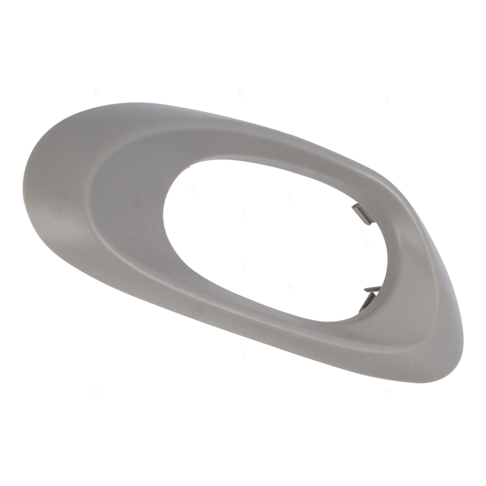Brock Replacement Passengers Inside Interior Rear Door Handle Trim Bezel Textured Gray Compatible with Trailblazer & EXT 25894586