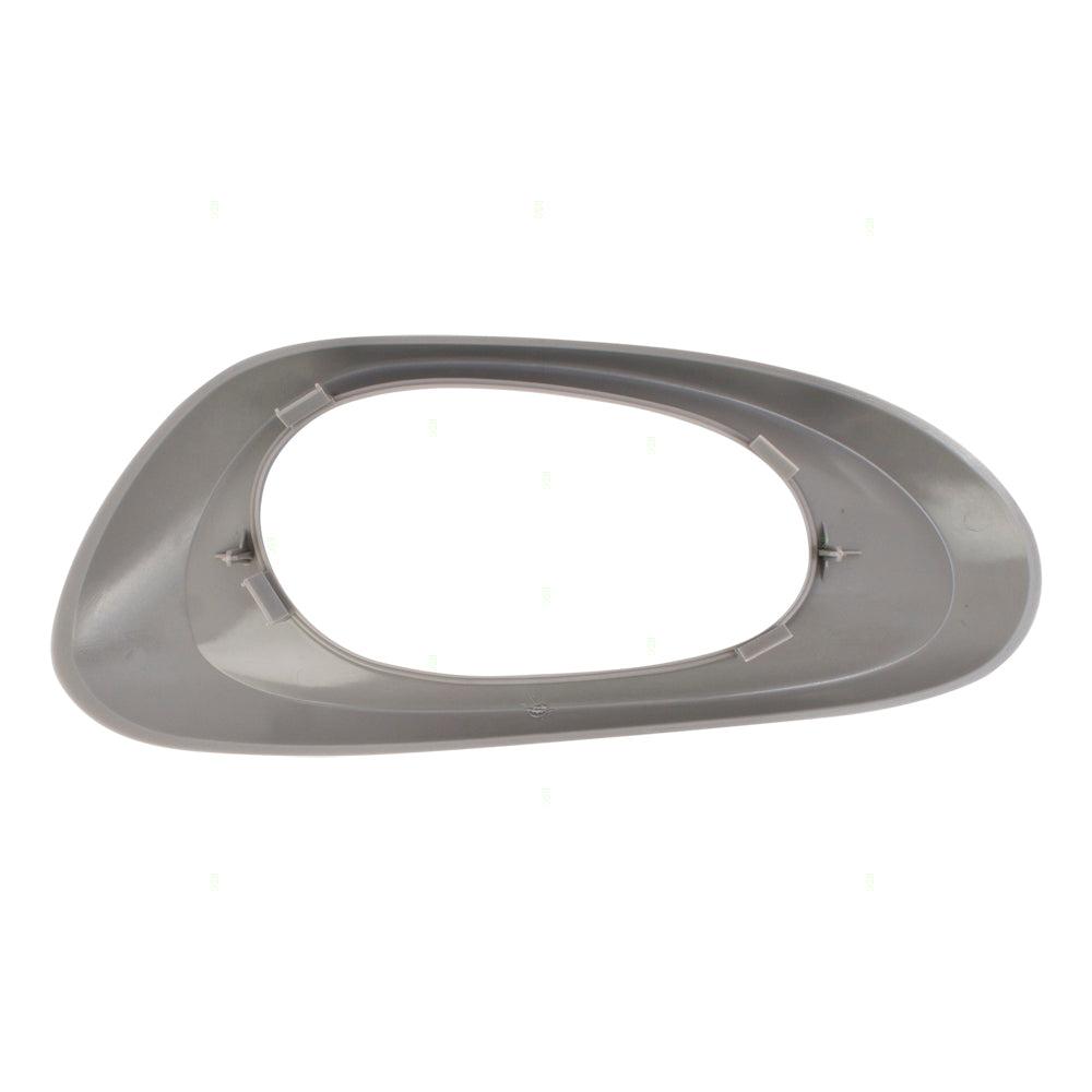 Brock Replacement Passengers Inside Interior Rear Door Handle Trim Bezel Textured Gray Compatible with Trailblazer & EXT 25894586