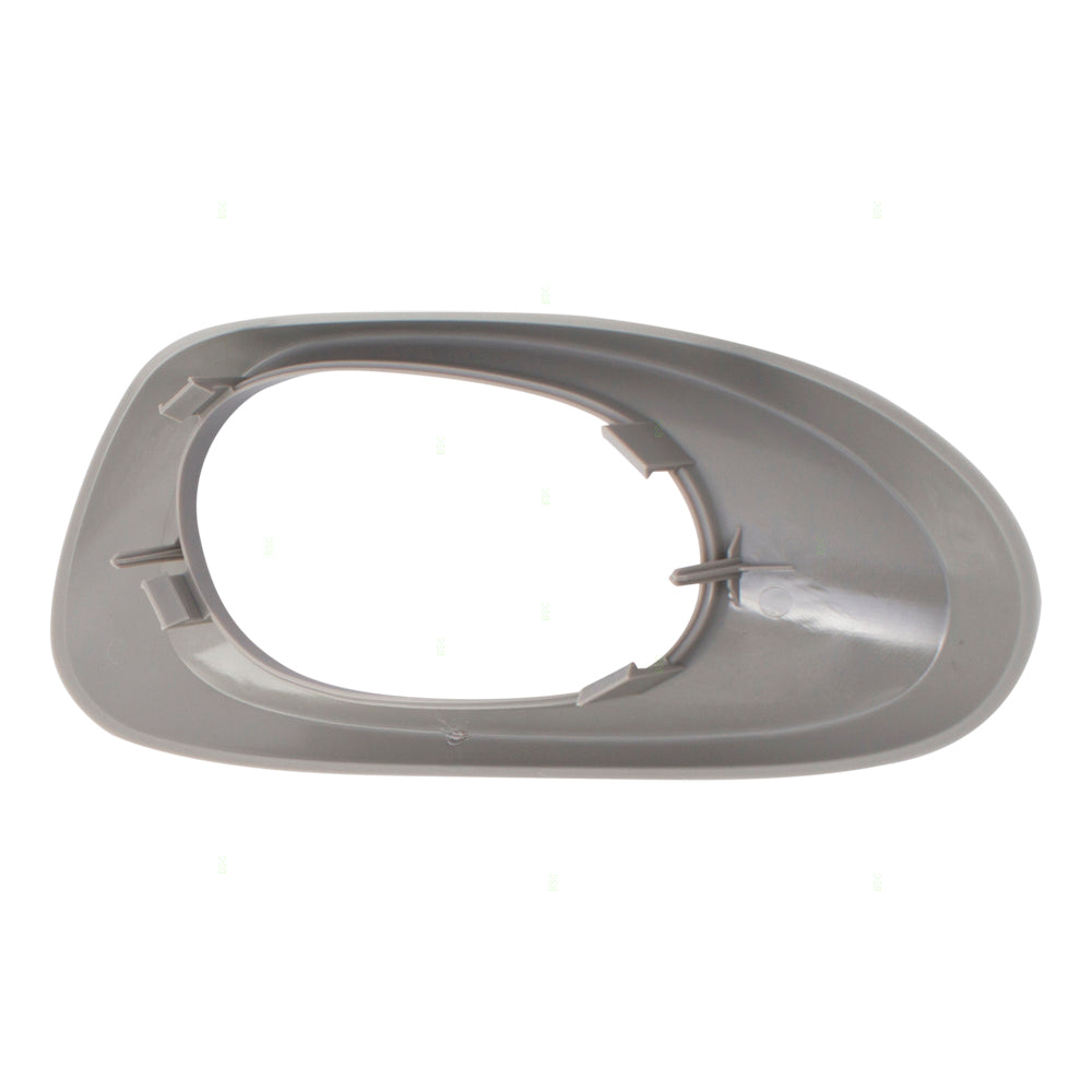 Brock Replacement Passengers Inside Interior Rear Door Handle Trim Bezel Textured Gray Compatible with Trailblazer & EXT 25894586