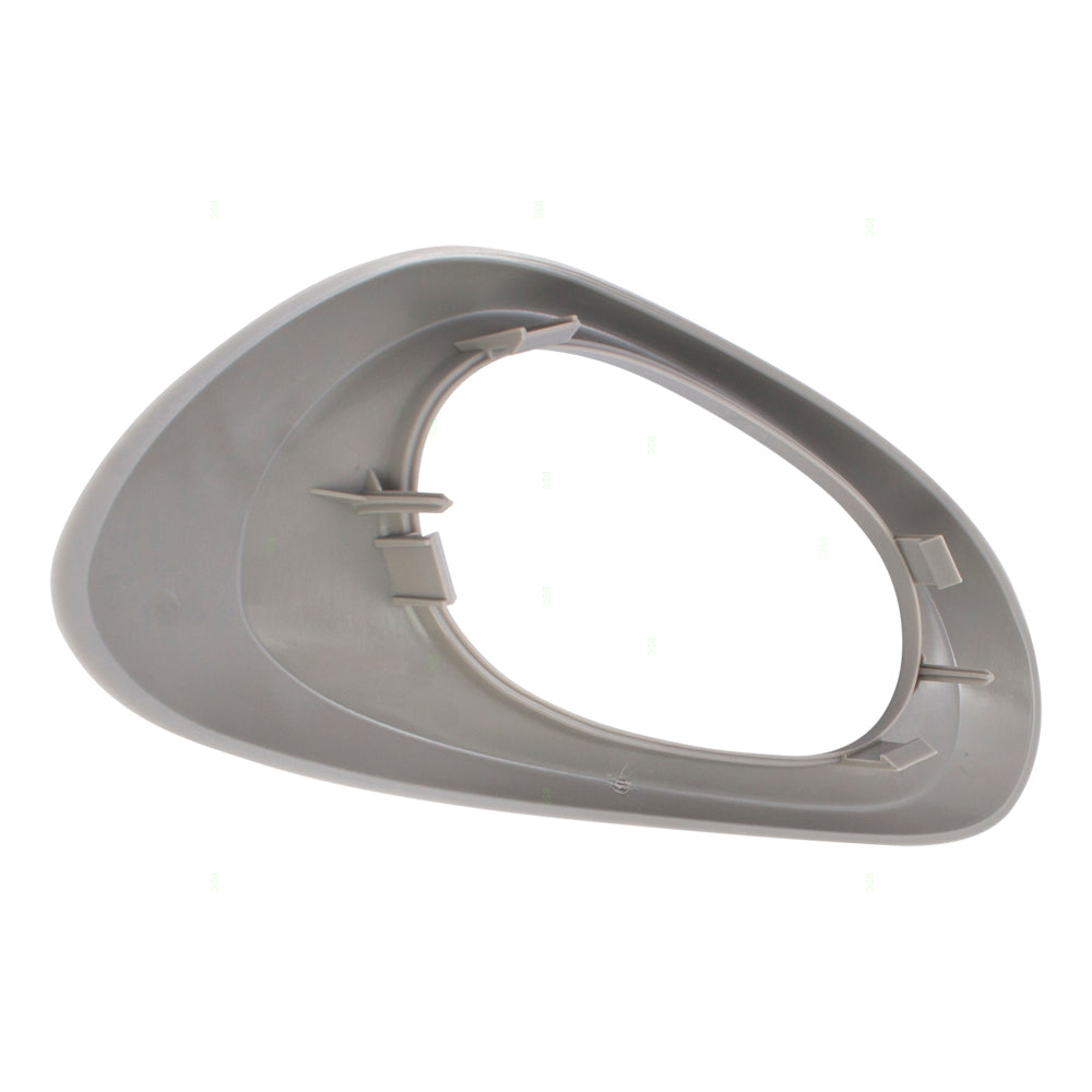 Brock Replacement Passengers Inside Interior Rear Door Handle Trim Bezel Textured Gray Compatible with Trailblazer & EXT 25894586