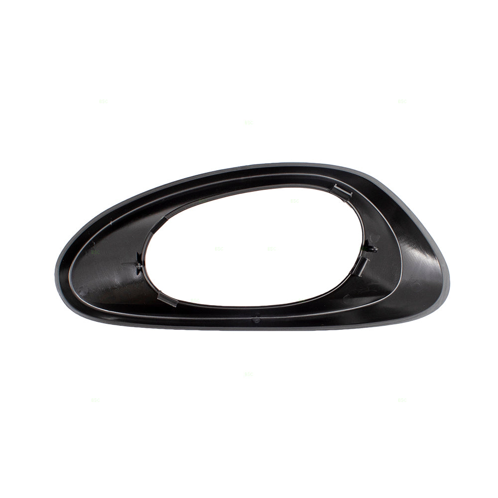 Brock Replacement Drivers Front Interior Inside Door Handle Trim Bezel Black Textured Compatible with 02-09 Trailblazer & 02-06 EXT 15214501