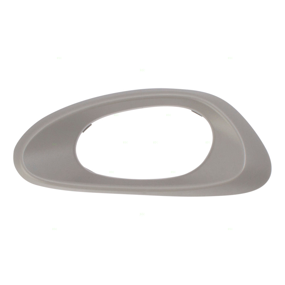 Brock Replacement Passengers Inside Interior Front Door Handle Trim Bezel Textured Gray Compatible with Trailblazer & EXT 25894591