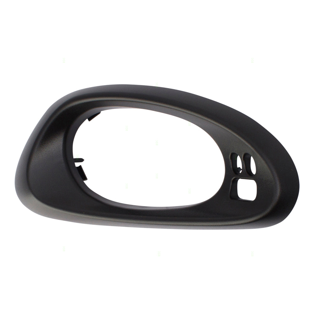 Brock Replacement Drivers Inside Interior Front Door Handle Trim Bezel Textured Black Compatible with Trailblazer & EXT 15214503