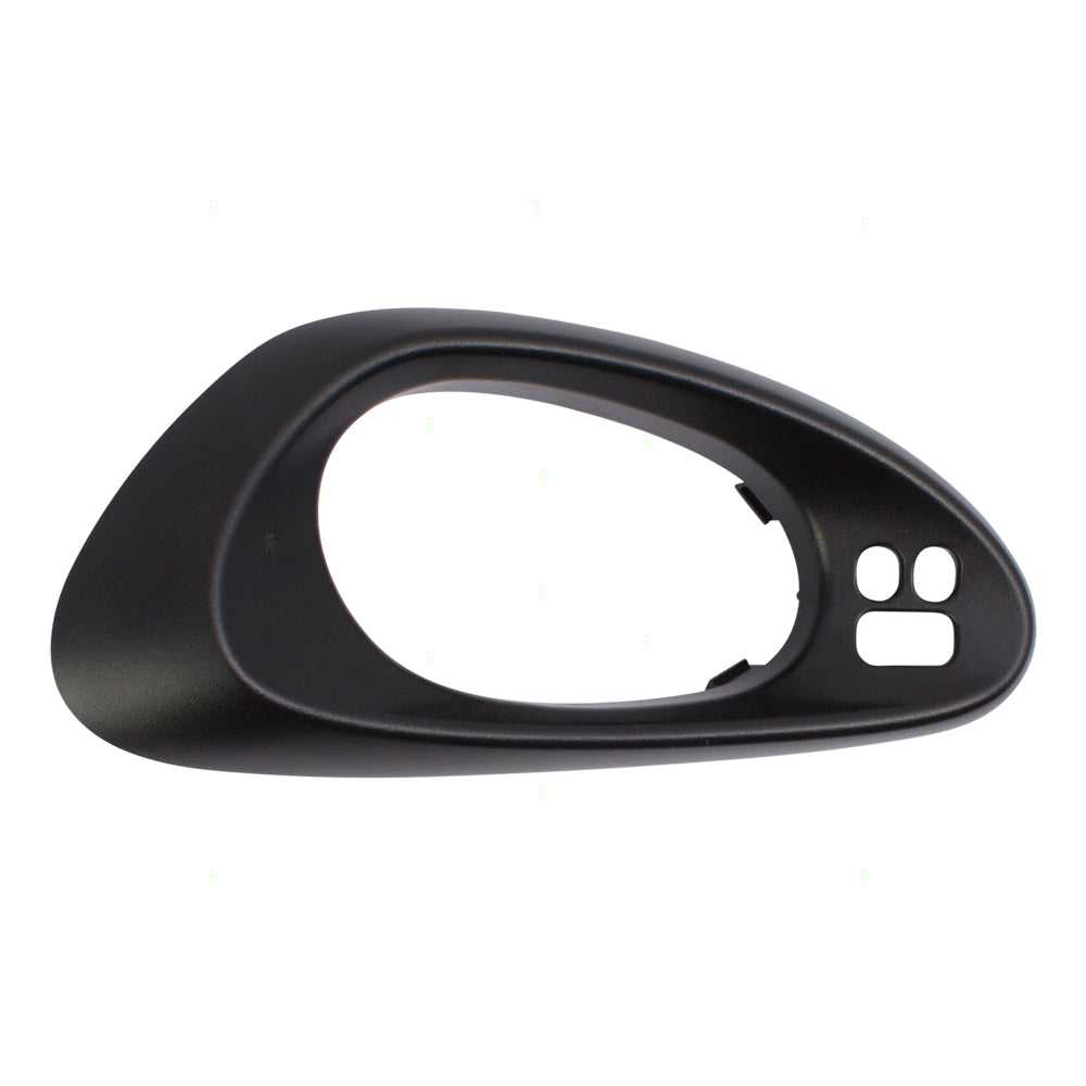Brock Replacement Drivers Inside Interior Front Door Handle Trim Bezel Textured Black Compatible with Trailblazer & EXT 15214503