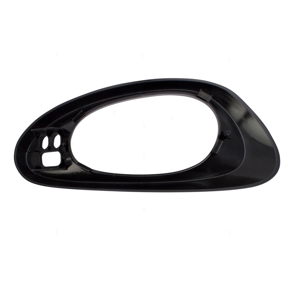 Brock Replacement Drivers Inside Interior Front Door Handle Trim Bezel Textured Black Compatible with Trailblazer & EXT 15214503