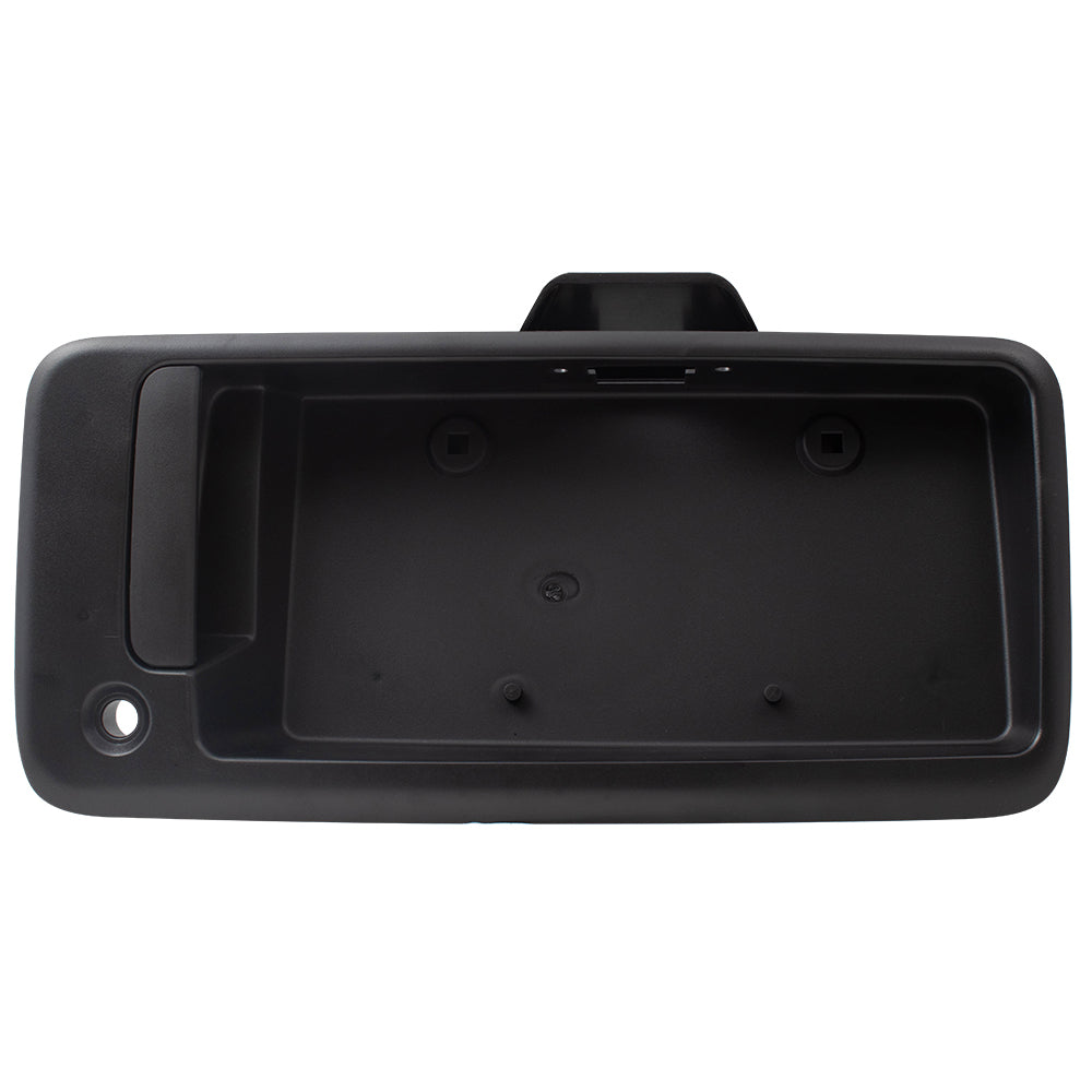 Brock Replacement Outside Rear Passenger Side Textured Black Door Handle & License Plate Bracket Compatible with 1996-2009 Express and 1996-2009 Savana 15269298 25866289