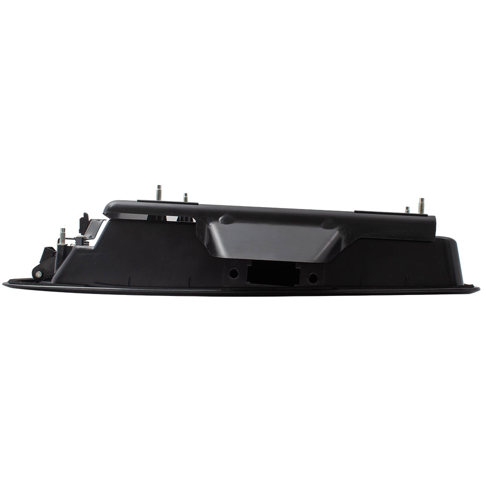 Brock Replacement Outside Rear Passenger Side Textured Black Door Handle & License Plate Bracket Compatible with 1996-2009 Express and 1996-2009 Savana 15269298 25866289