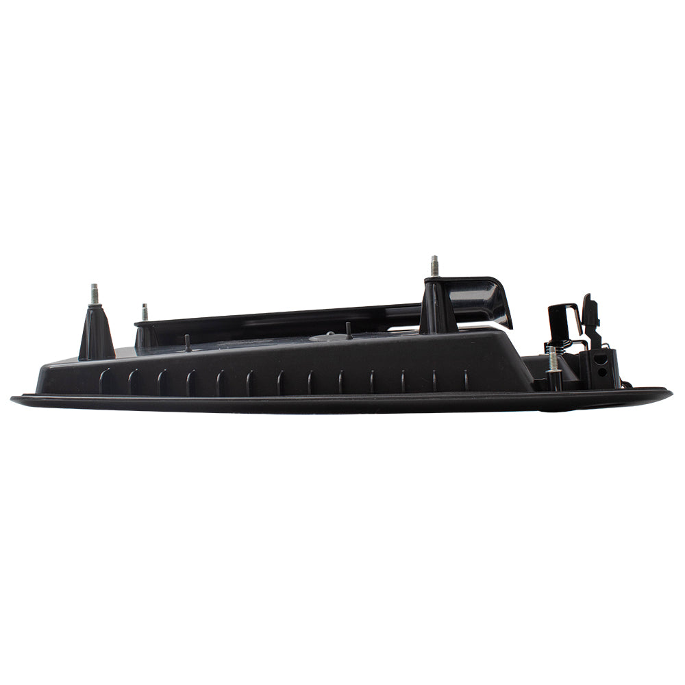 Brock Replacement Outside Rear Passenger Side Textured Black Door Handle & License Plate Bracket Compatible with 1996-2009 Express and 1996-2009 Savana 15269298 25866289
