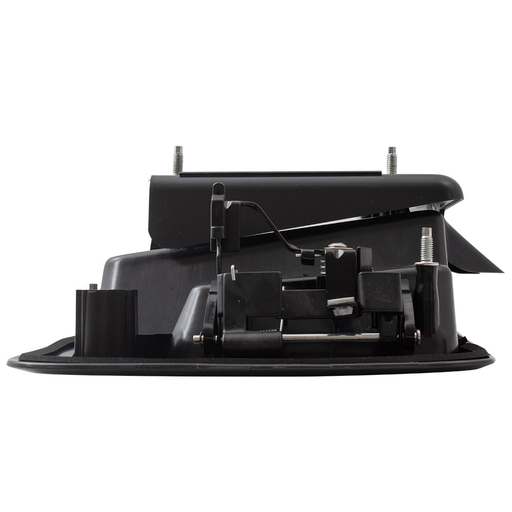 Brock Replacement Outside Rear Passenger Side Textured Black Door Handle & License Plate Bracket Compatible with 1996-2009 Express and 1996-2009 Savana 15269298 25866289