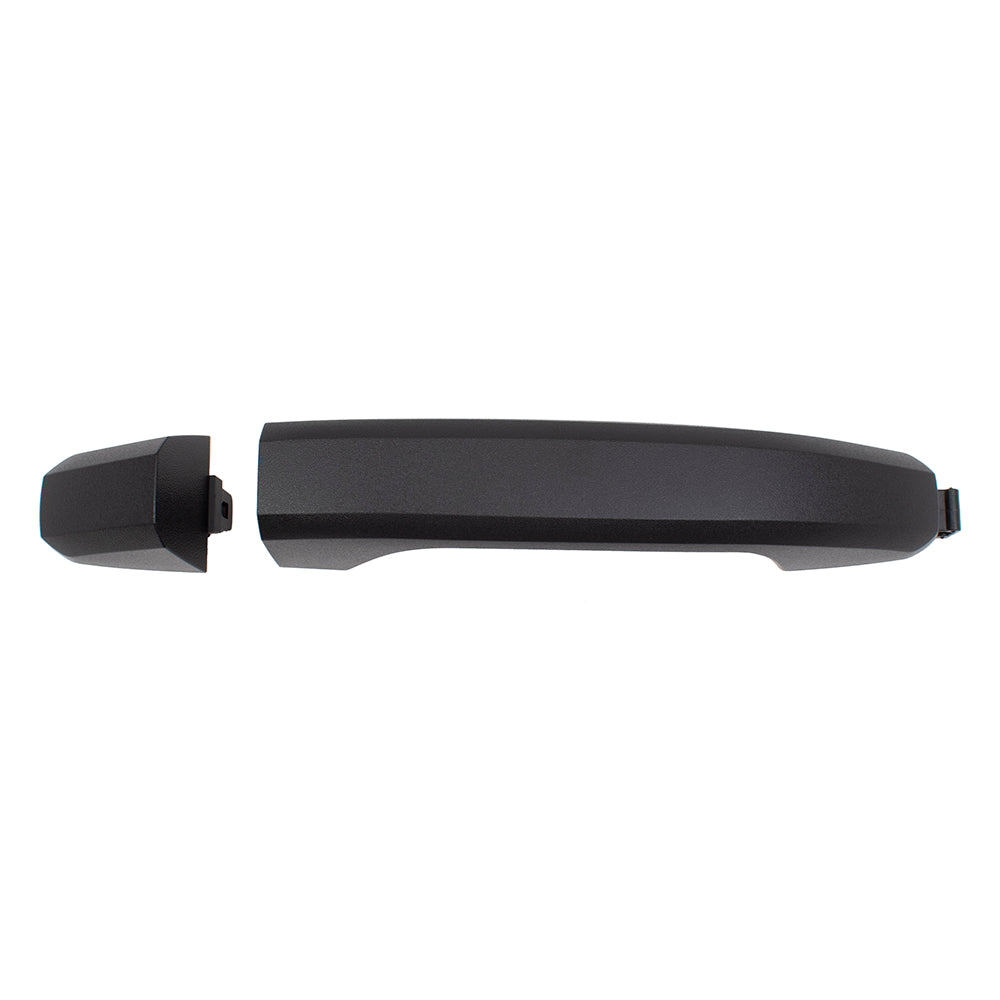 Brock Replacement Passenger Front Outside Door Handle Textured Compatible with 14-19 Silverado Sierra Pickup Truck & 19 Sierra Limited/Silverado LD WITHOUT Passive Entry