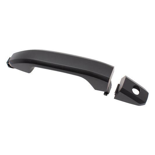 Brock Replacement Driver Front Outside Door Handle w/ Cap Keyhole PTM Compatible with 14-19 Silverado Sierra Pickup Truck & 19 Sierra Limited/Silverado LD WITHOUT Passive Entry 13583889 13583894
