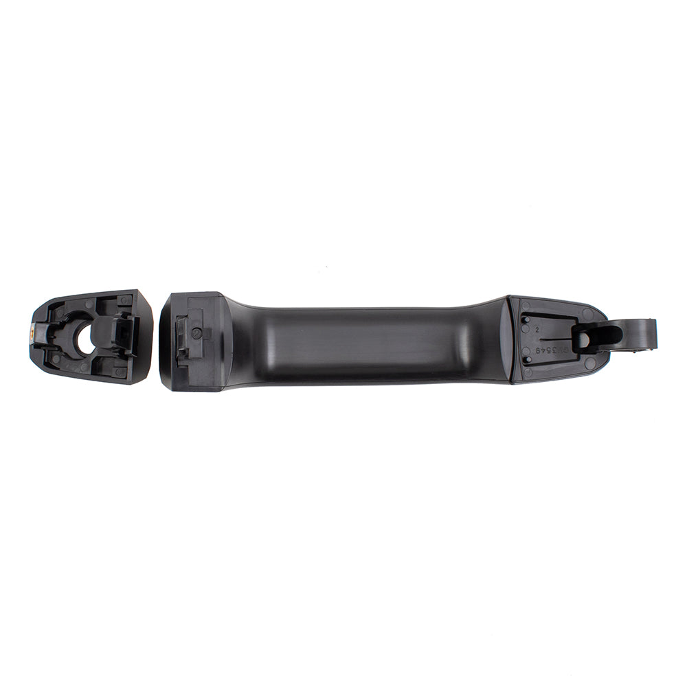Brock Replacement Driver Front Outside Door Handle w/ Cap Keyhole PTM Compatible with 14-19 Silverado Sierra Pickup Truck & 19 Sierra Limited/Silverado LD WITHOUT Passive Entry 13583889 13583894
