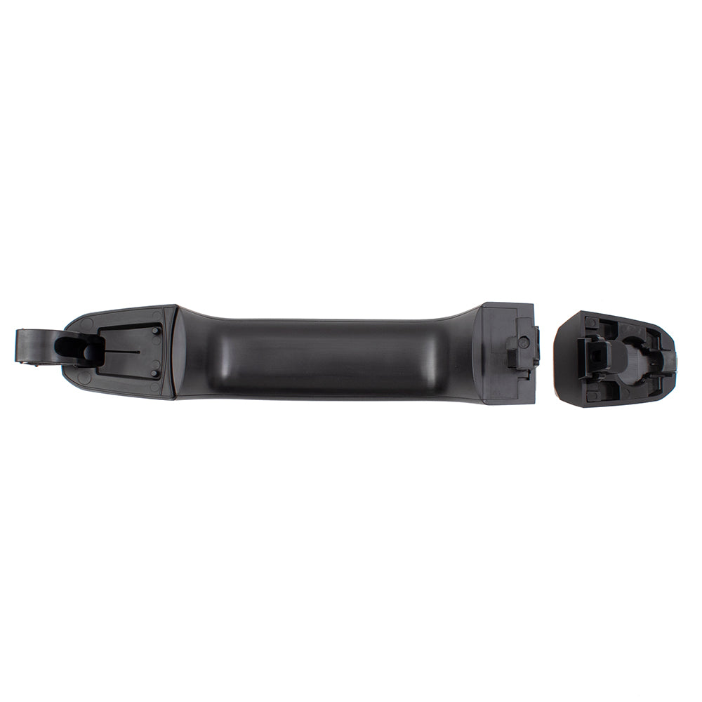 Brock Replacement Passenger Front Outside Door Handle w/ Cap PTM Compatible with 14-19 Silverado Sierra Pickup Truck & 19 Sierra Limited/Silverado LD WITHOUT Passive Entry Replaces 13583889 13583891