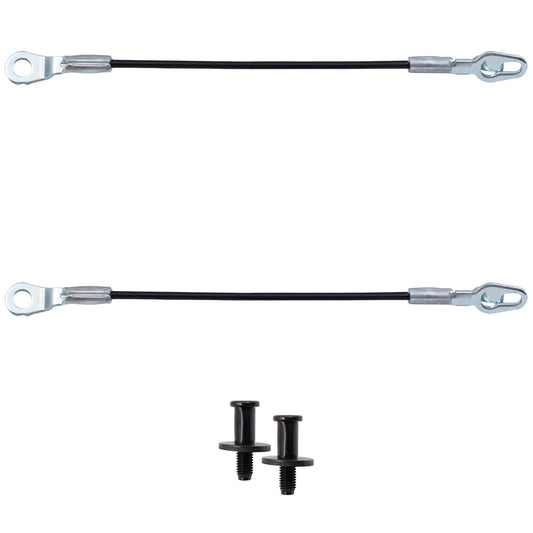 Brock Replacement 4 Pc Set Tailgate Cables with Striker Bolts Compatible with 1999-2009 Silverado Sierra Avalanche Escalade EXT H2 Pickup Truck 88980509