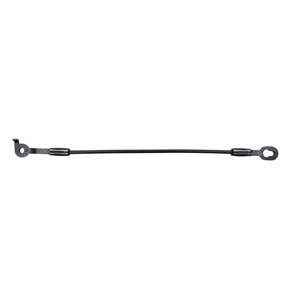 Brock Replacement Driver and Passenger Tailgate Support Cable Set with Pin and Clip Compatible with 1994-2004 S10 Sonoma Pickup Truck