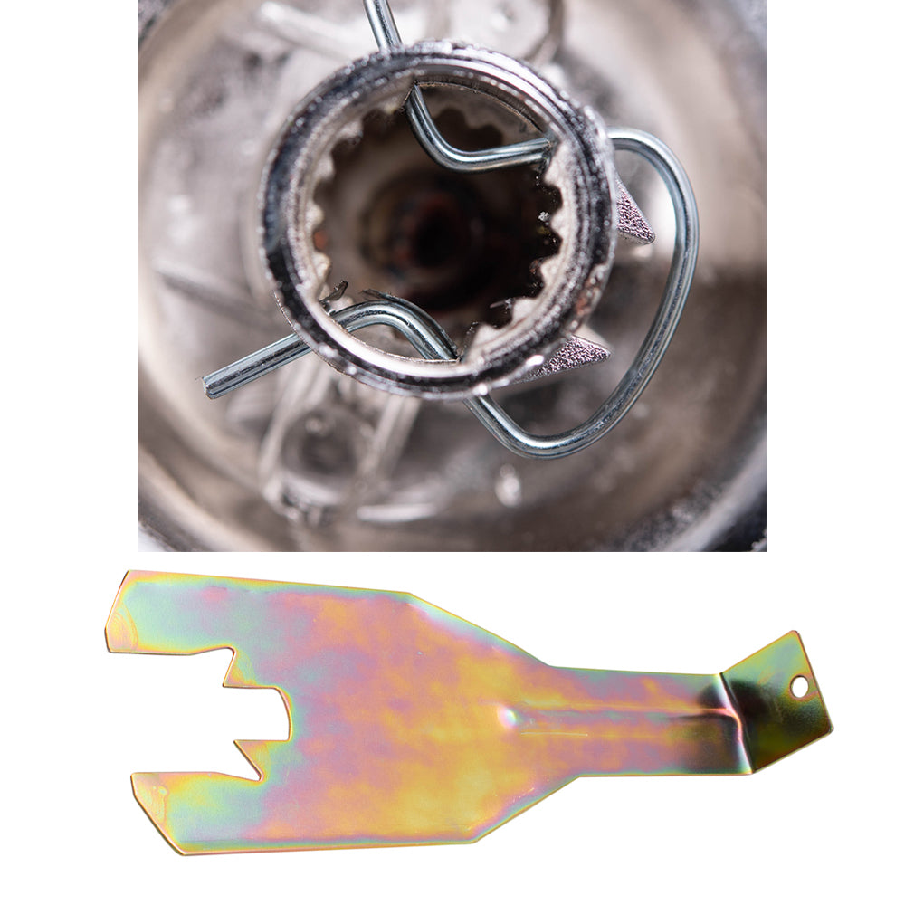 Brock Replacement Set Manual Window Crank Chrome w/ Clear Knob Handle & Removal Tool Clip Compatible with Malibu Impala Monte Carlo LeSabre Camaro 1732326